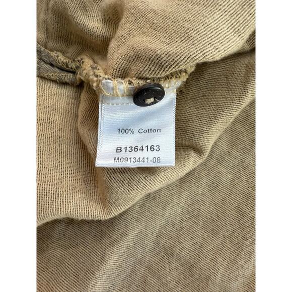 Kleen Women's Beige tan Long Sleeves Button Down Shirt Size Medium - Picture 5 of 5